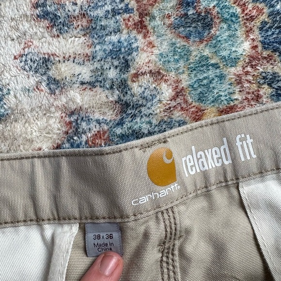 Carhartt Men's Khaki Cargo Pants - Picture 4 of 6